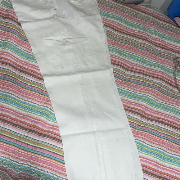 I.N.C sz 10 white linen pants - Picture 5 of 10